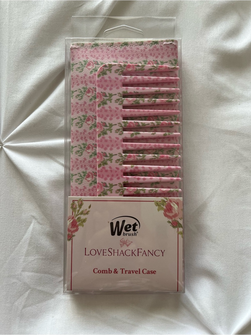 LoveShackFancy x Target WetBrush Blooming Heirloom Comb with Case - NWT